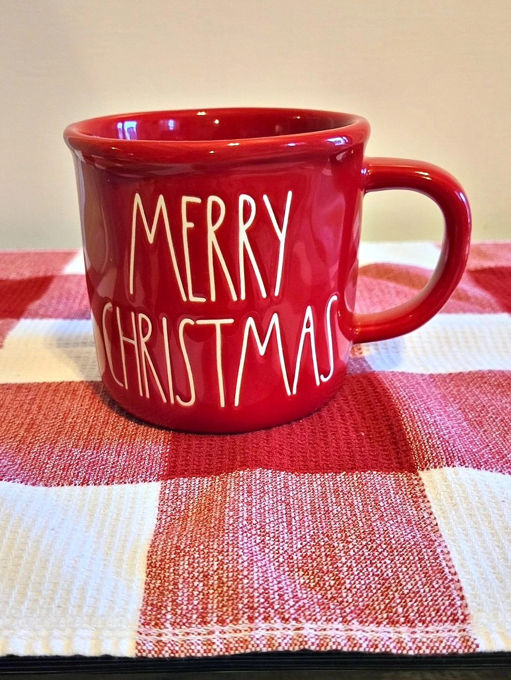 Rae Dunn Merry Christmas Red Mug Red Holiday Mug